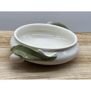 Goebel Pink Tulip 3D Handles 7" Bowl W. Germany Small Dish Trinkets Candy